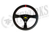 OMP WRC 350mm Black Leather Steering Wheel - OD/1980