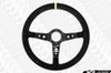 OMP Corsica Superleggero 350mm Steering Wheel - Black Suede with Black Spokes (ONLY 1.45LBS!)