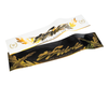 TF-Works Shodo Series Windshield Banners - Black / Gold Chrome