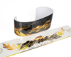 TF-Works Shodo Series Windshield Banners - Black / Gold Chrome