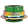 NRG Quick Kit Release Gen 2.8 (Green Body w/ Diamond Cut Neochrome Ring)
