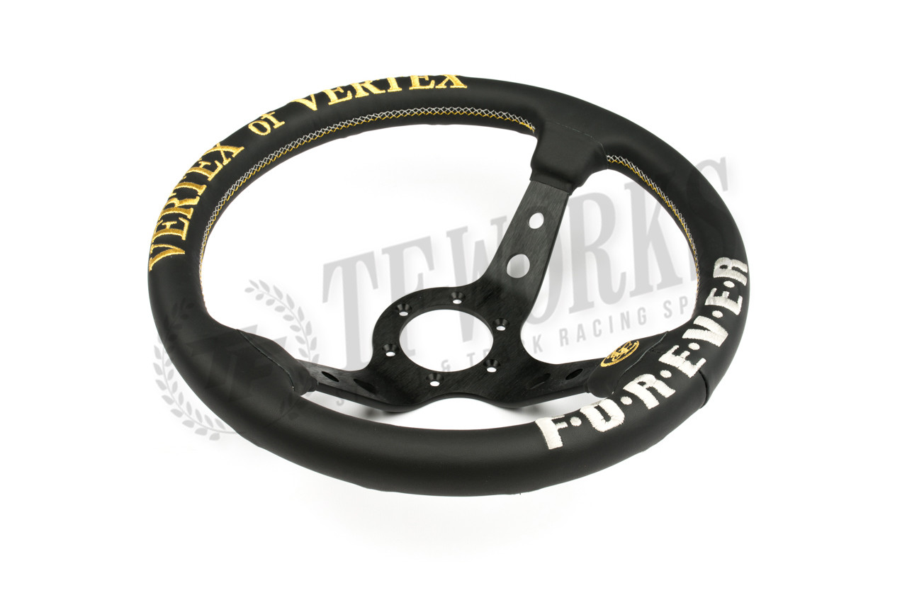 Vertex Forever 330mm Steering Wheel Black Leather