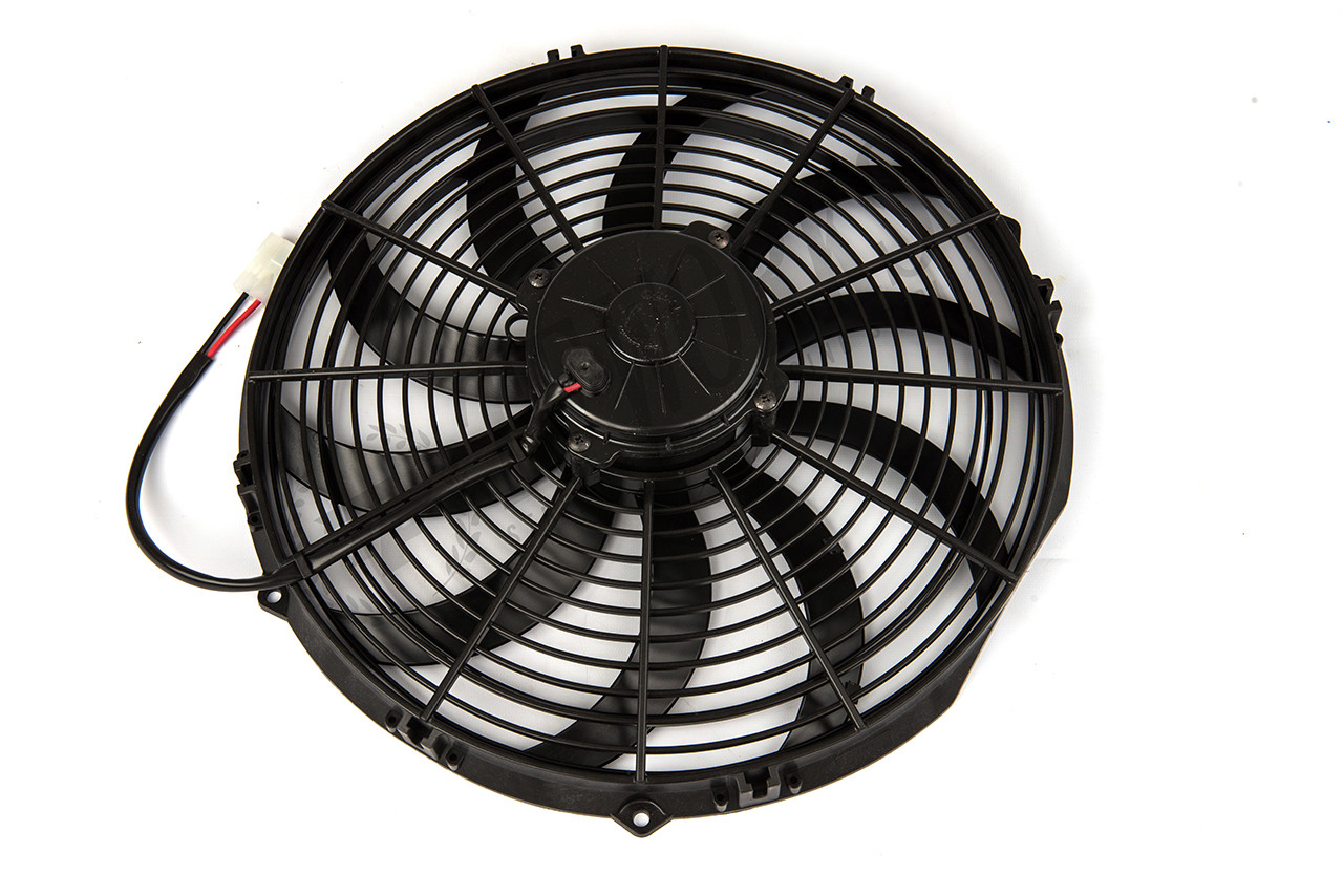 Racing Car Universal 12v 14 Electric Fan Curved S Blades Radiator