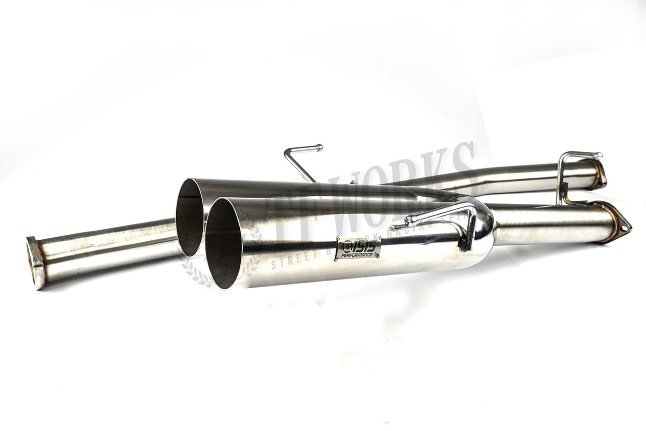 ISR Straight Dual 4" Dual Tip Exhaust Blast Pipe 8994 Nissan 240SX