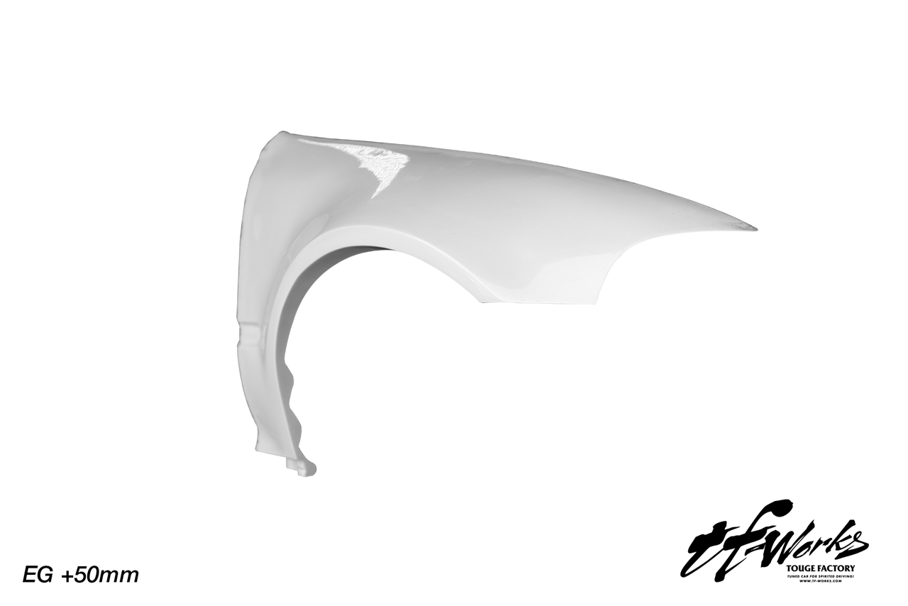 TFWorks Honda Civic EG +50mm Wide front fenders TF Works / Touge Factory