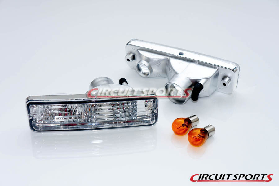 Circuit Sports - FRONT TURN SIGNALS (CLEAR) - NISSAN 240SX/180SX
