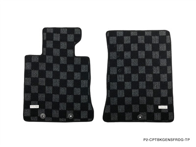 P2M LEXUS IS300 199804 FRONT + REAR RACE FLOOR MATS DARK GREY