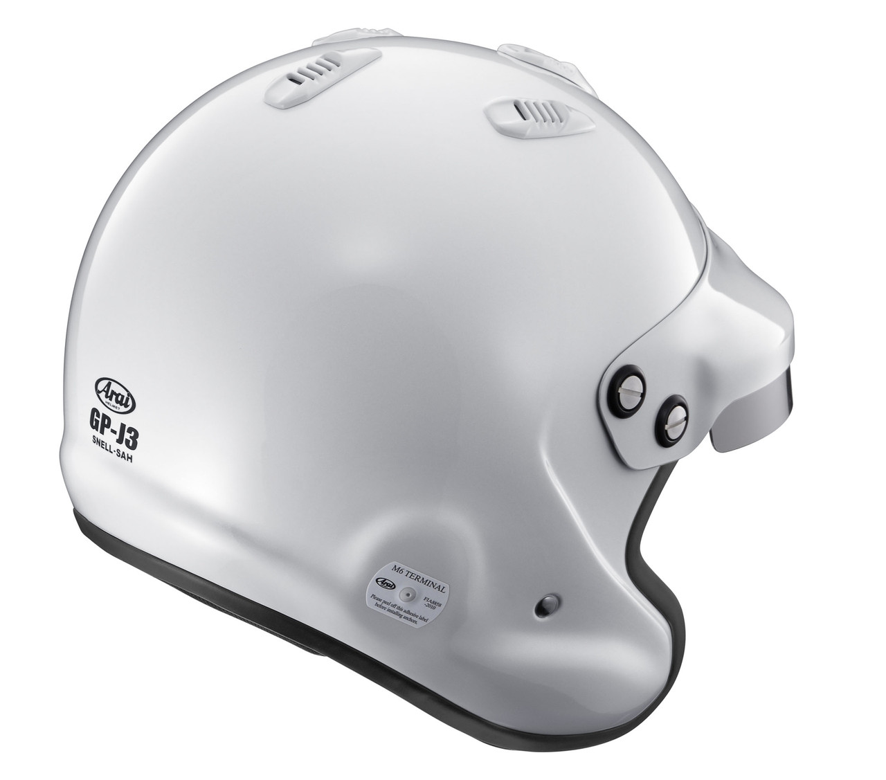 Arai GPJ3 Motorsports SA2020 Open Face Helmet White TF Works