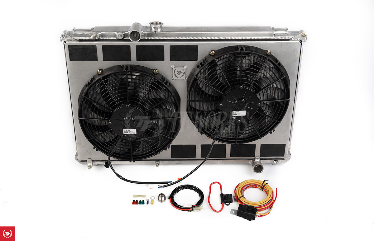 JZX90 / JZX100 Koyo Radiator + Shroud with Dual SPAL Fans TF Works
