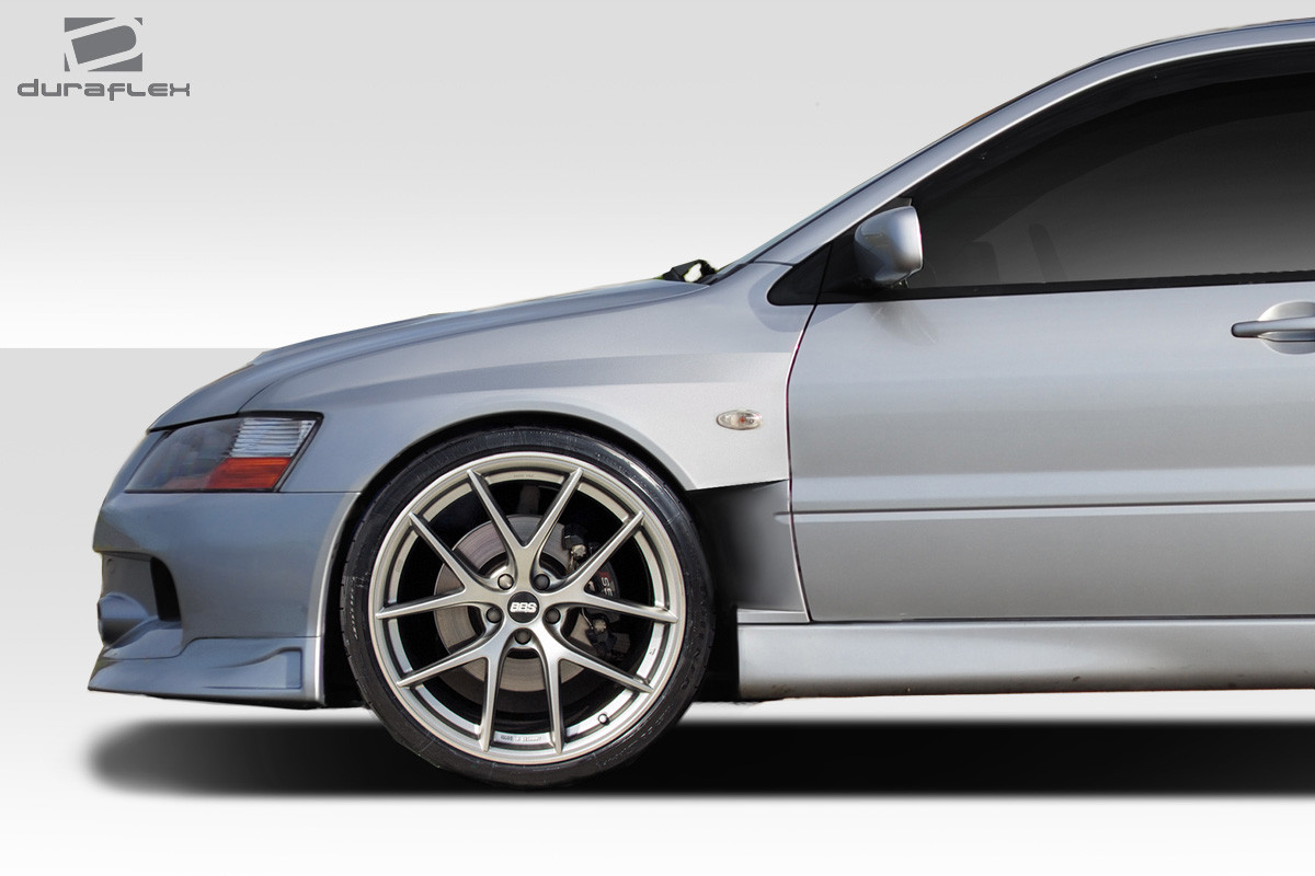 VRS Style 09' Ver Front Canards (Only Fits E79107L) for 2004-2007 Mitsubishi Lancer Evolution 8-9