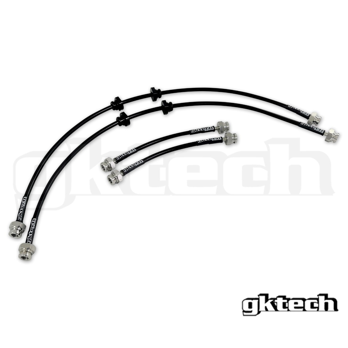 Techna-Fit Stainless Steel Braided Brake Lines For 90-96 Nissan
