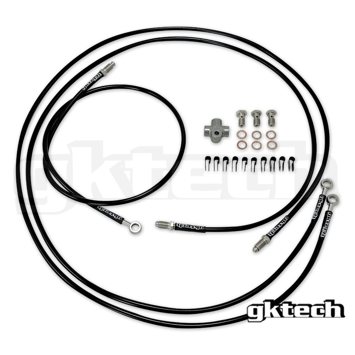 GK Teach FRS / GR86 / BRZ Ebrake Braided Brake Line Kit