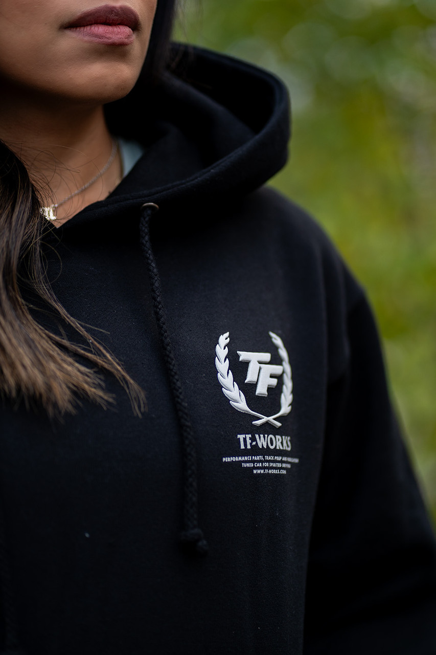 TF-Works Comfy Heavyweight Hoodie - Black - Touge Factory