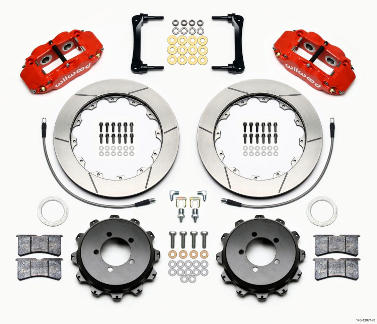Wilwood Narrow Superlite 4R Rear Kit 12.88in Red 2012-Up
