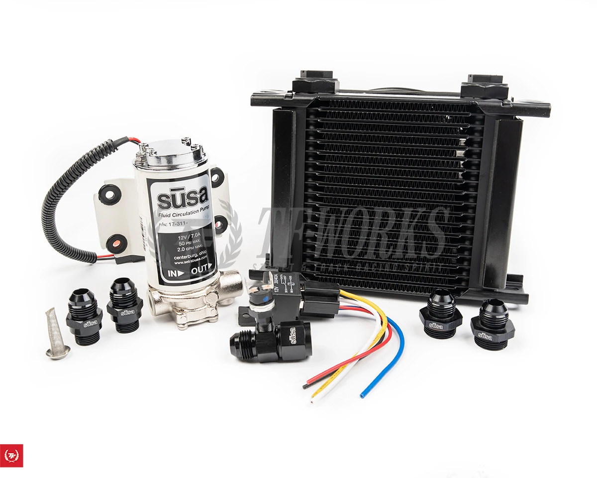 Nissan 370Z Setrab Transmission / Differential Cooler Kit - Touge Factory
