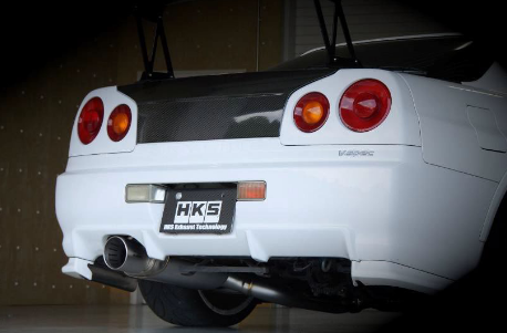 HKS SUPER TURBO MUFFLER URBAN MATTE EDITION Exhaust for R34 GTR - Touge ...