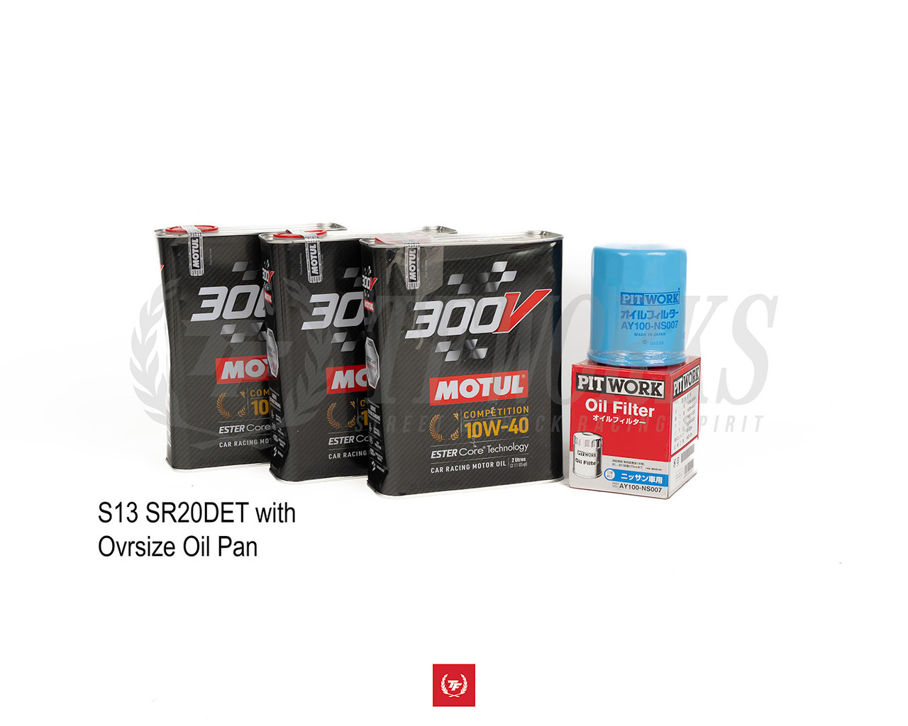 S13 SR20DET with Oversized Oil Pan Motul 300V Engine Oil Package +