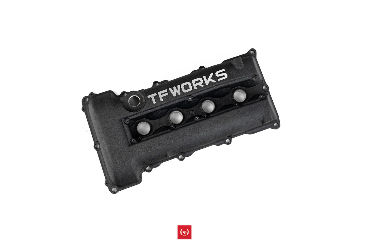 その他 VS1R Cover Set Layout Cover TF-Works S13.4 SR20DET Hybrid Valve Cover - Wrinkle Black