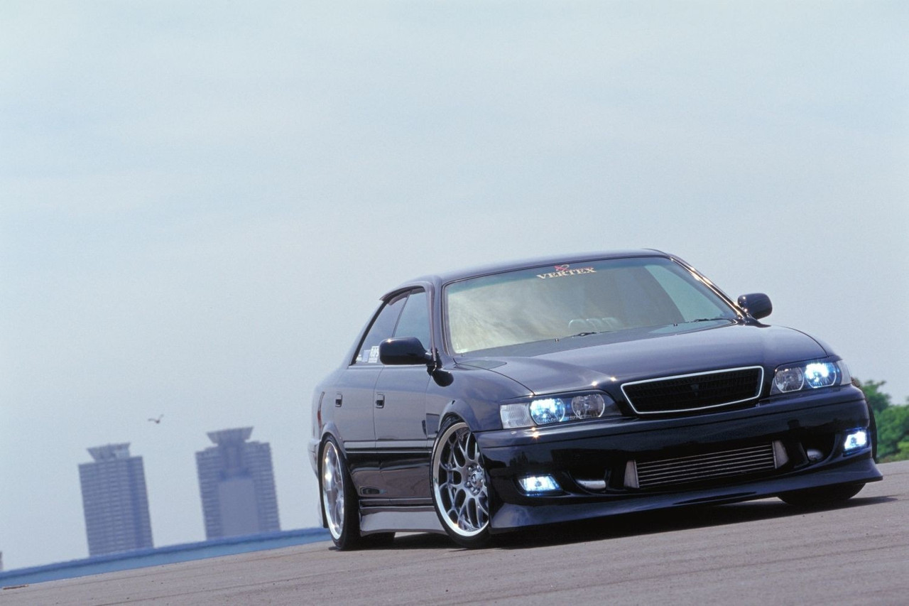 JZX100 CHASER VERTEX 完成品 Aoshima No.10 Toyota Chaser Tourer V Vertex JZX100 1/24