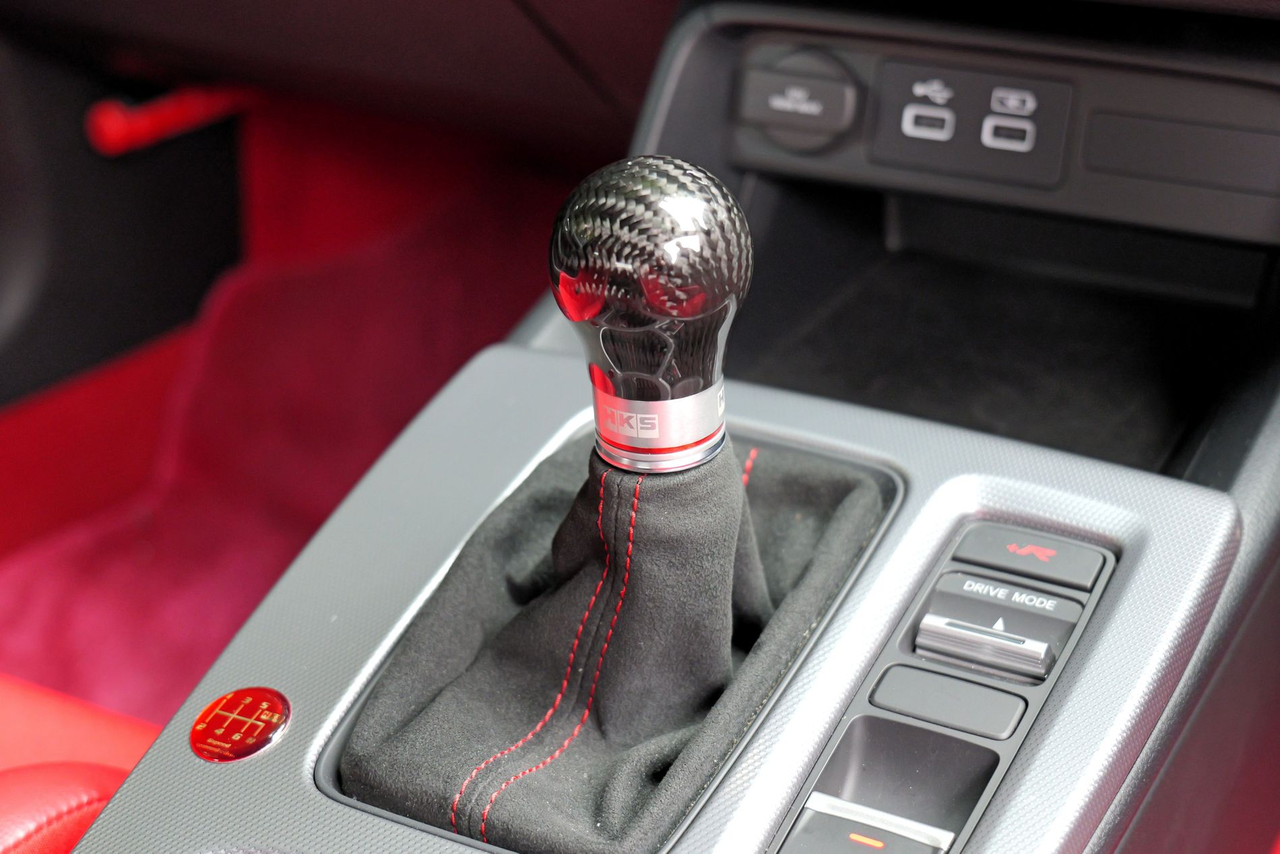 HDC Autosports Real Carbon Fiber 5-Speed Shift Knob – Universal Fit, Type-R Style, T-6061 Aluminum