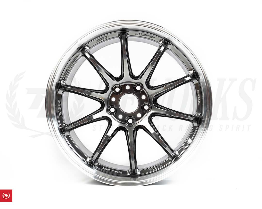 WORK EMOTION ZR10 17x7.0 +53 5x100 Glim Black Diamond Cut Rim