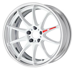WORK ZR10 2P 20x9.5 +11 5x114.3 Azure White (R Disk) (Step Rim)