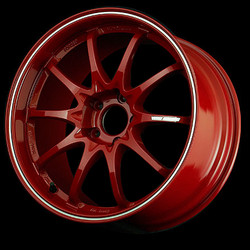 Volk Racing Burning Red/Rim Flange Diamond Cut CE28RT