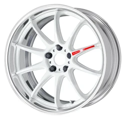 WORK ZR10 2P 19x9.5 +22 5x114.3 Azure White (L Disk) (Full Reverse)