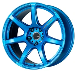WORK Emotion T7R 18x9.5 +38 5x114.3 Candy Blue (Full Set)