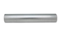 Vibrant 1.75" O.D. Aluminum Straight Tubing, 18" Long - Polished