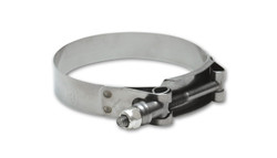 Vibrant Stainless Steel T-Bolt Clamps (Pack of 2) - Clamp Range: 4.75"-5.10"