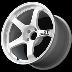 Advan GT 18x10.0 - 5x114.3 - Semi-Gloss Black / Racing White