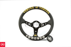 Vertex Forever 330mm Steering Wheel Black Leather