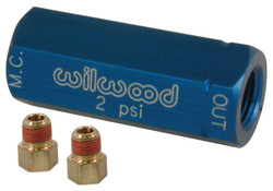 Wilwood Residual Pressure Valve with Fittings - 2 psi / Blue