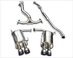 Invidia Q300 Twin Outlet Rolled Stainless Steel Quad Tip Cat-Back Exhaust - '15+ Subaru WRX/STI 4Dr 