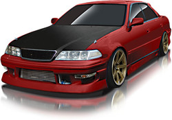 Origin Lab Toyota Mark II Stream Line Front Bumper - JZX100