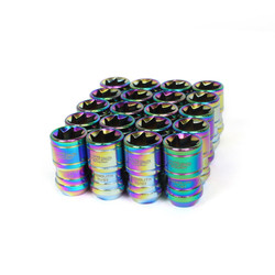 Project Kics Monolith T1/06 Lug Nuts - 12x1.25 / 12x1.50 (Neochrome)