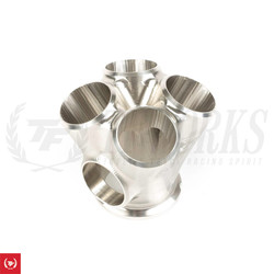 Elmer Racing Billet Collector 4 Inlet to Garrett V-Band Flange with 45mm Wastegate