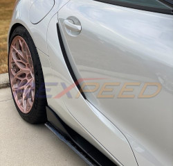 Rexpeed V2 Forged Carbon Side Skirt Extension - 2020+ GR Supra 