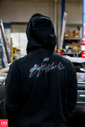 TF Works  Splash Black Rainbow Hoodie ( Oil Slick )