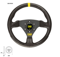 OMP Trecento 300mm Flat Steering Wheel Suede Leather