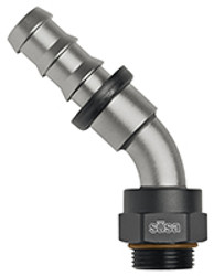 Setrab M22 to -8 AN ProLine PushLock Hose End Fitting - 45º