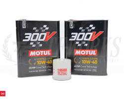 Motul 300V Racing Oil + Greddy Oil Filter Package - 1JZ