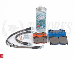 Nissan Z Brake Package:  Carbotech XP12 / XP10 + PMU G-Four