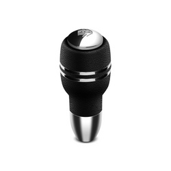 Momo - Automatico Aluminum/Black Leather Gear Changer Street Shift Knobs