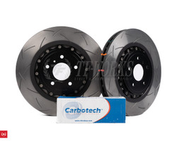 DBA 5000 2-Piece Front Slotted Rotor + Carbotech XP12 Pads - 2023+ Nissan Z