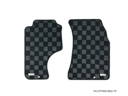 P2M NISSAN S13 1989-94 240SX RACE FLOOR MATS : DARK GREY - FRONT