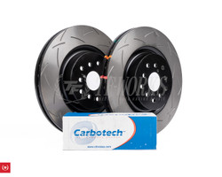 Nissan Z Front Brake Package (Performance):  DBA 4000 Rotors + Carbotech AX6
