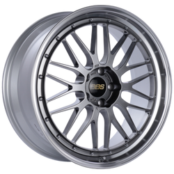 BBS LM 20x10 5x112 ET22 Diamond Black Center / Diamond Cut Lip Wheel PFS/Clip Required