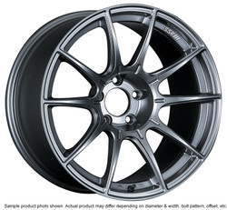 SSR GTX01 18x10.5 5x114.3 22mm Offset Dark Silver Wheel G35 / 350z / 370z